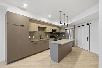 Kitchen with wooden cabinets1